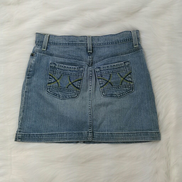 Old Navy Junior Sz 1 Blue Jean Denim Mini Skirt - Picture 2 of 3